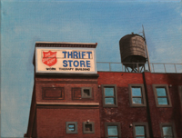 SavlvationArmy <br> Öl auf Leinwand, 30 x 40 cm