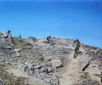 The dark side of the moon <br> Öl auf Leinwand, 60 x 50 cm