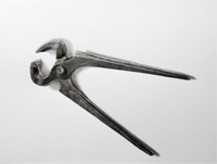 Kneifzange <br> Aquarell, 26 x 36 cm